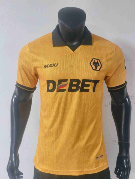 25-26 Wolverhampton Wanderers home kit soccer jersey